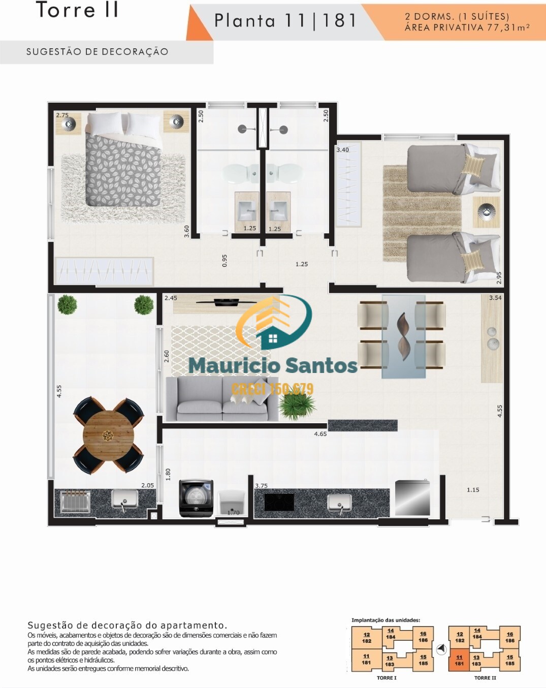 Apartamento à venda com 2 quartos, 77m² - Foto 7