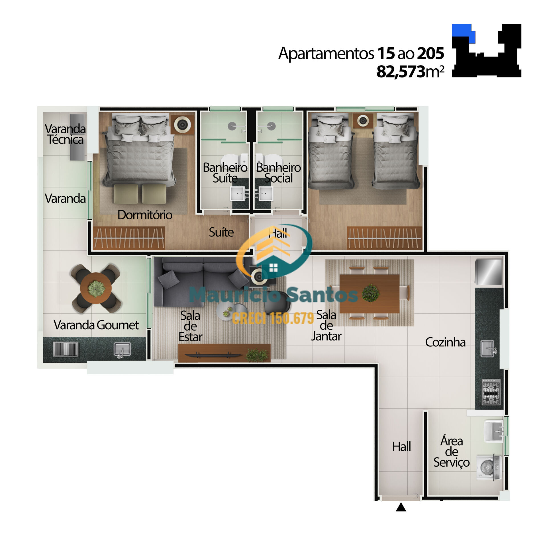 Apartamento à venda com 2 quartos, 82m² - Foto 32