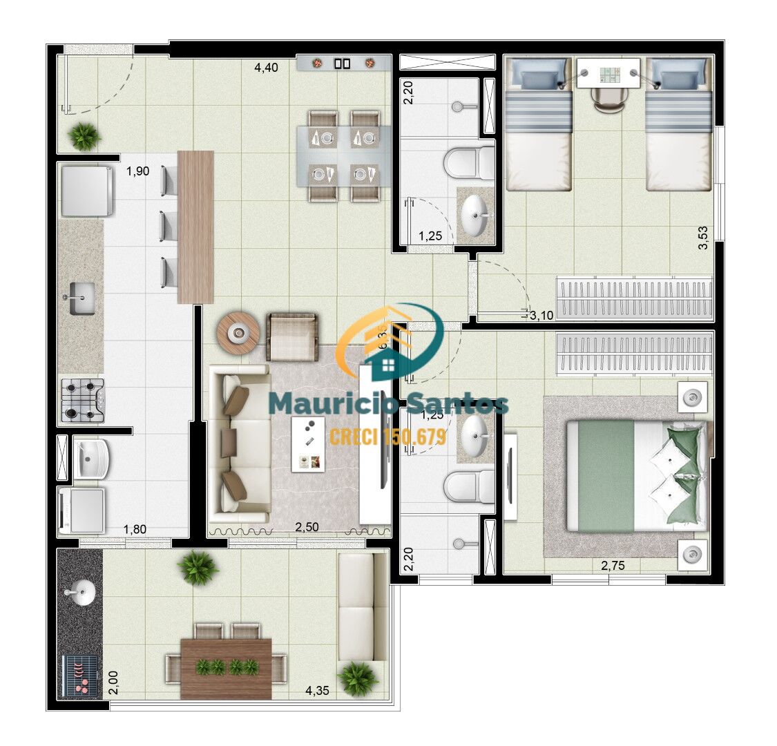 Apartamento à venda com 2 quartos, 71m² - Foto 20