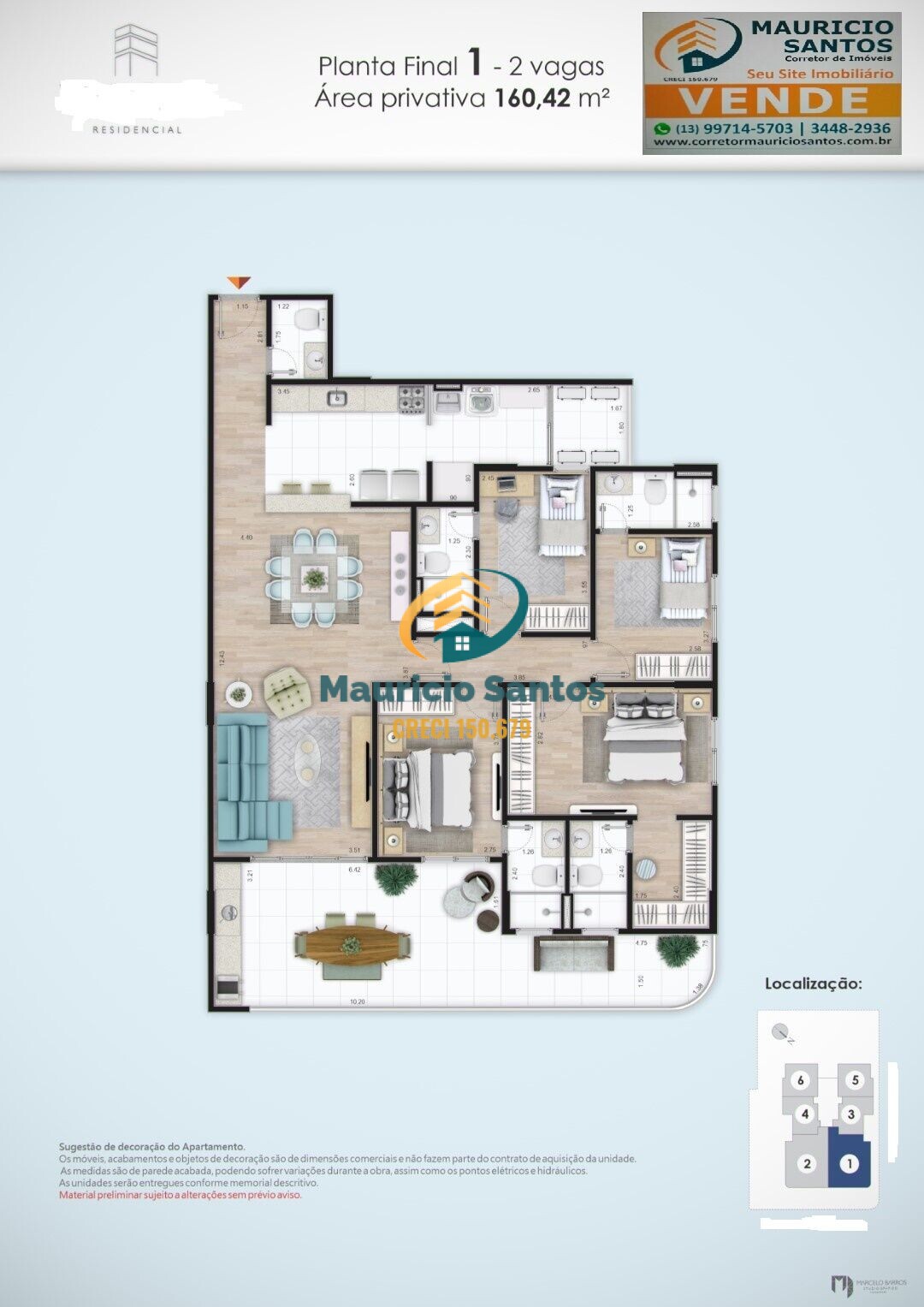 Apartamento à venda com 4 quartos, 161m² - Foto 4