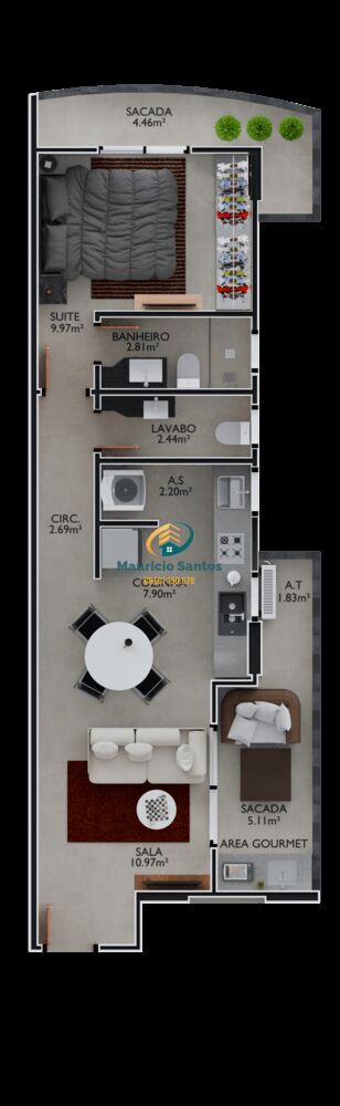 Apartamento à venda com 2 quartos, 57m² - Foto 13