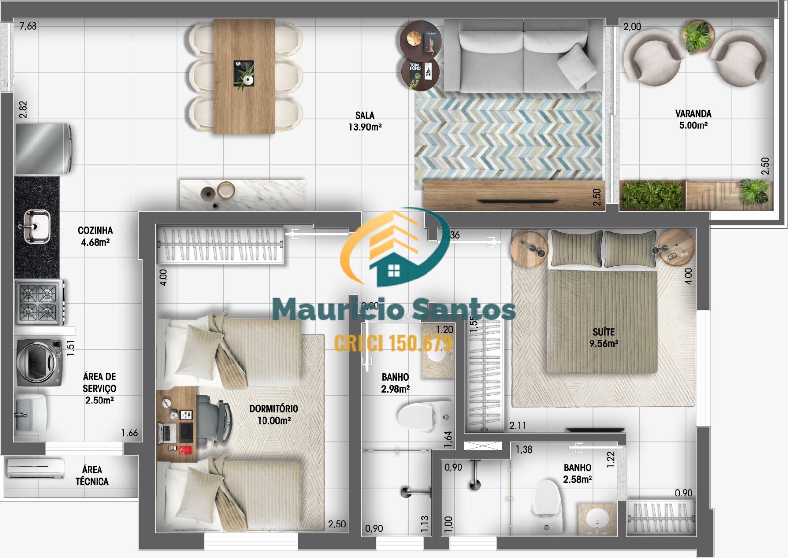 Apartamento à venda com 2 quartos, 66m² - Foto 15