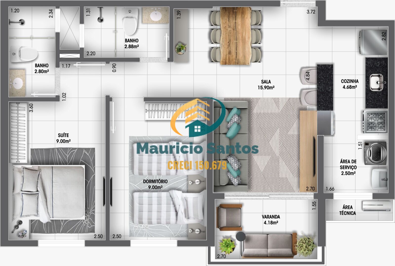 Apartamento à venda com 2 quartos, 66m² - Foto 16