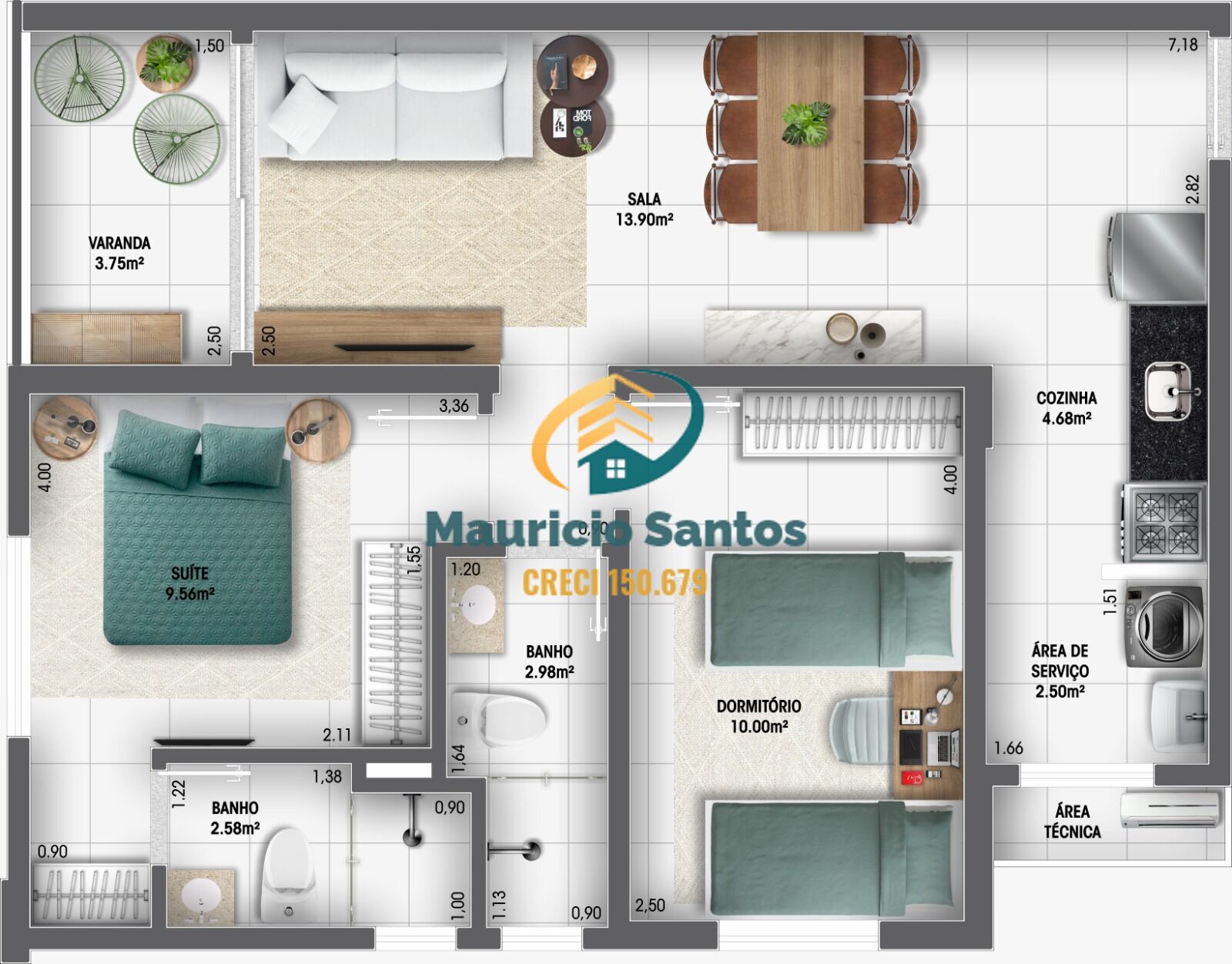 Apartamento à venda com 2 quartos, 66m² - Foto 17