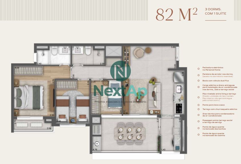 Apartamento à venda com 4 quartos, 221m² - Foto 42