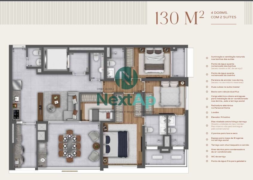 Apartamento à venda com 4 quartos, 221m² - Foto 41