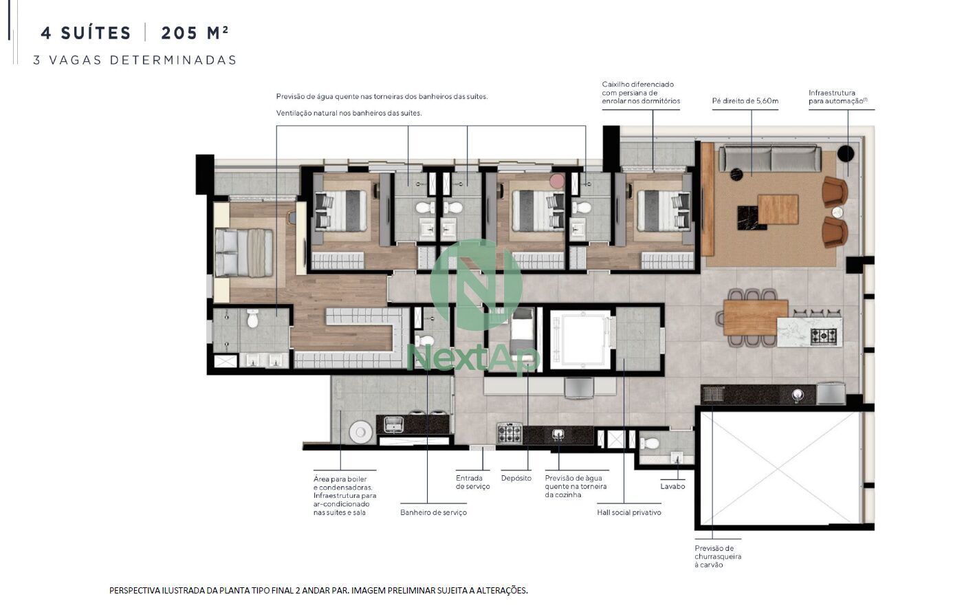 Apartamento à venda com 4 quartos, 205m² - Foto 43