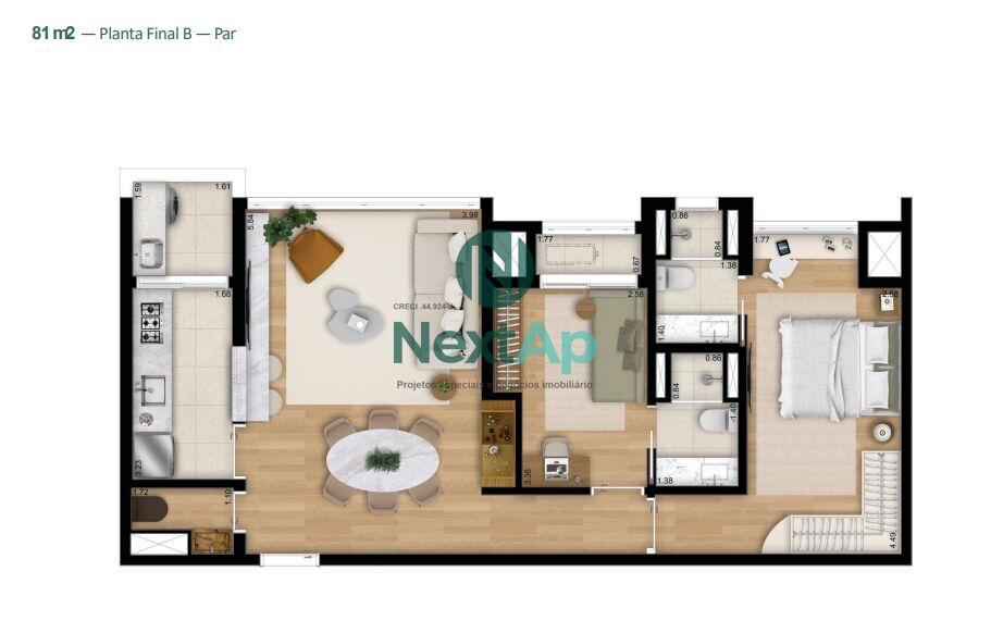 Apartamento à venda com 2 quartos, 81m² - Foto 31