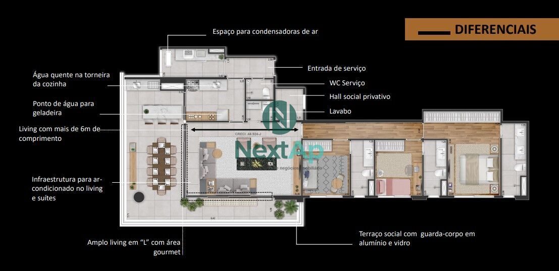 Apartamento à venda com 3 quartos, 145m² - Foto 50