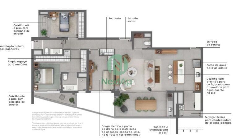 Apartamento à venda com 3 quartos, 124m² - Foto 13