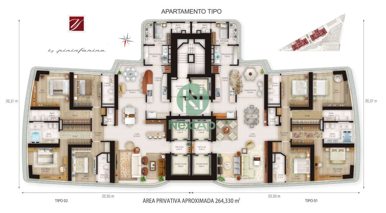 Apartamento à venda com 5 quartos, 265m² - Foto 21