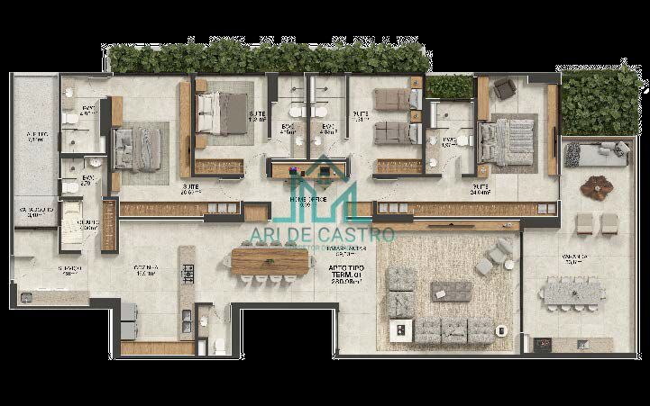 Apartamento à venda com 3 quartos, 168m² - Foto 35