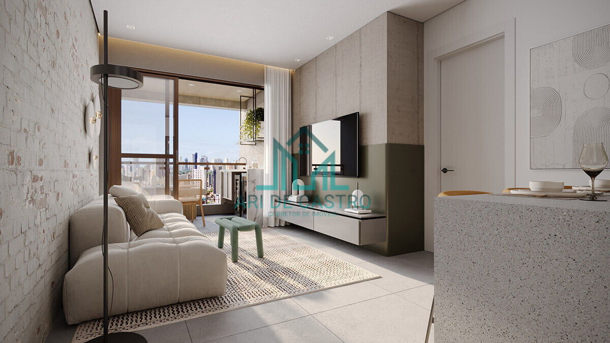 Apartamento à venda com 1 quarto, 44m² - Foto 2