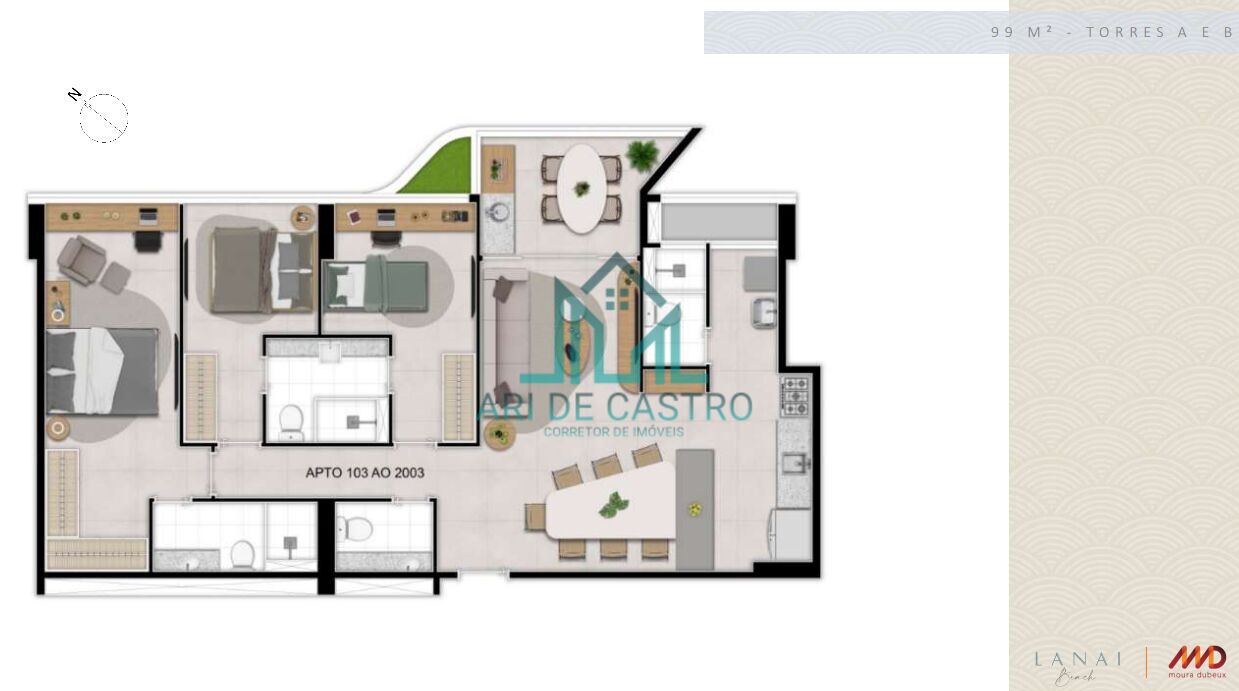 Apartamento à venda com 3 quartos, 130m² - Foto 33