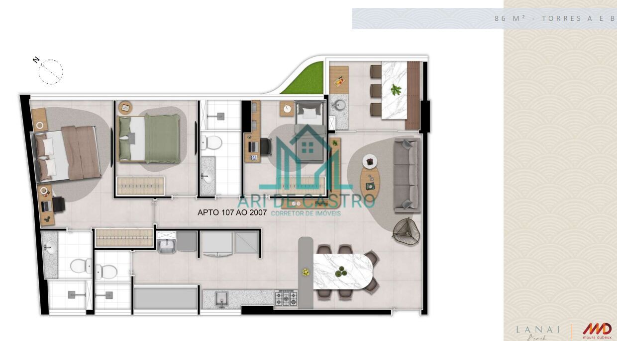 Apartamento à venda com 3 quartos, 130m² - Foto 31