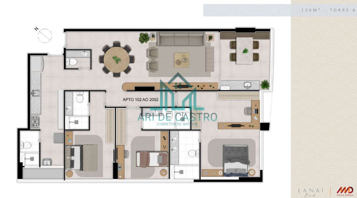Apartamento à venda com 3 quartos, 130m² - Foto 45