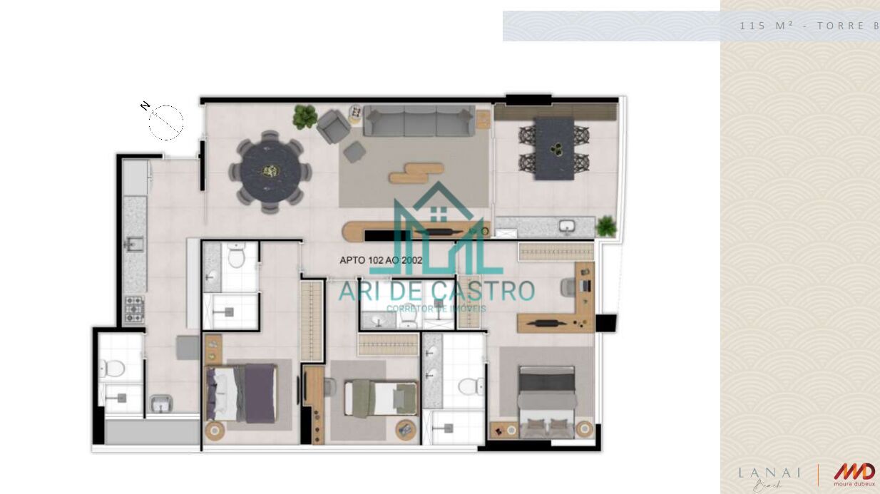 Apartamento à venda com 3 quartos, 130m² - Foto 36