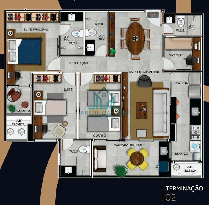 Apartamento à venda com 3 quartos, 118m² - Foto 43