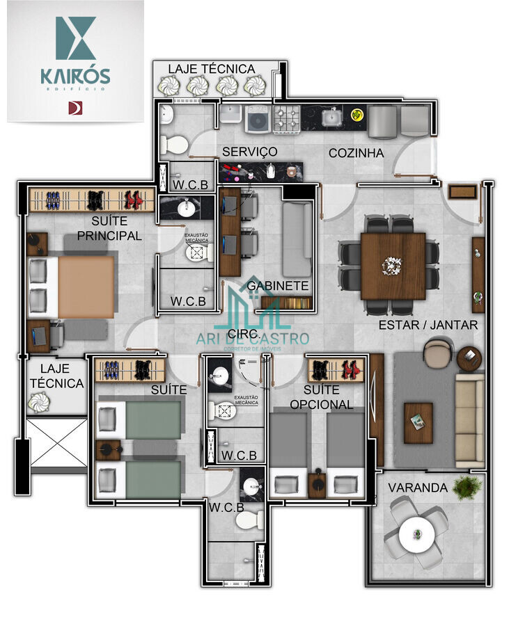 Apartamento à venda com 3 quartos, 87m² - Foto 30