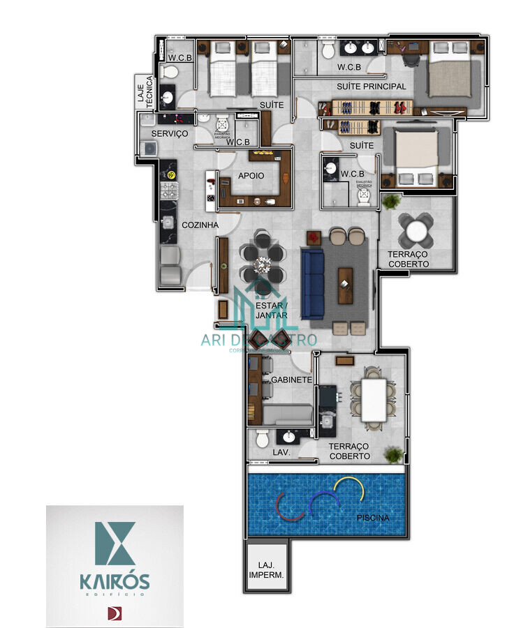 Apartamento à venda com 3 quartos, 87m² - Foto 32