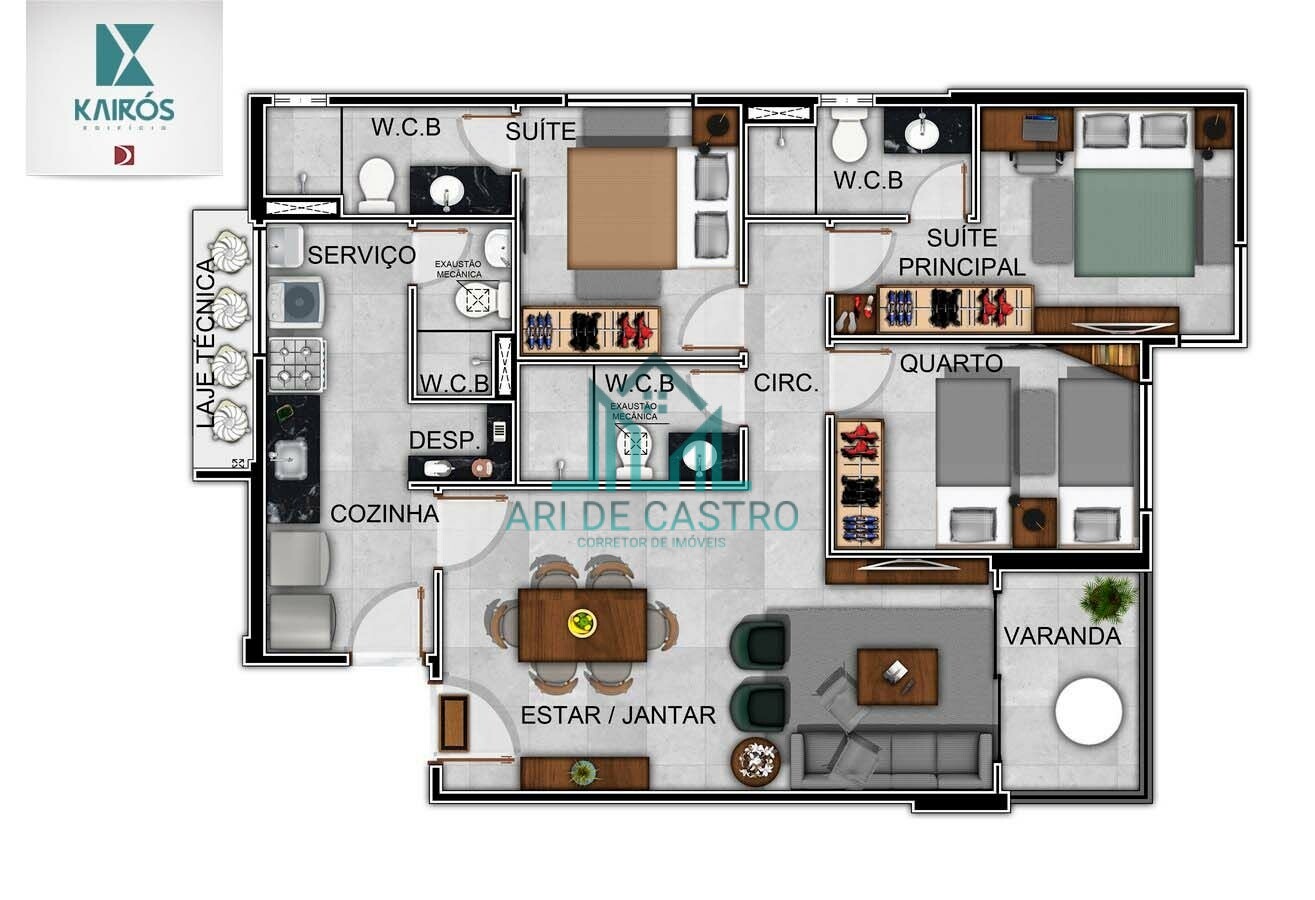 Apartamento à venda com 3 quartos, 87m² - Foto 36