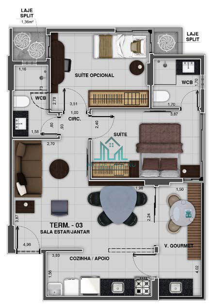 Apartamento à venda com 2 quartos, 64m² - Foto 25