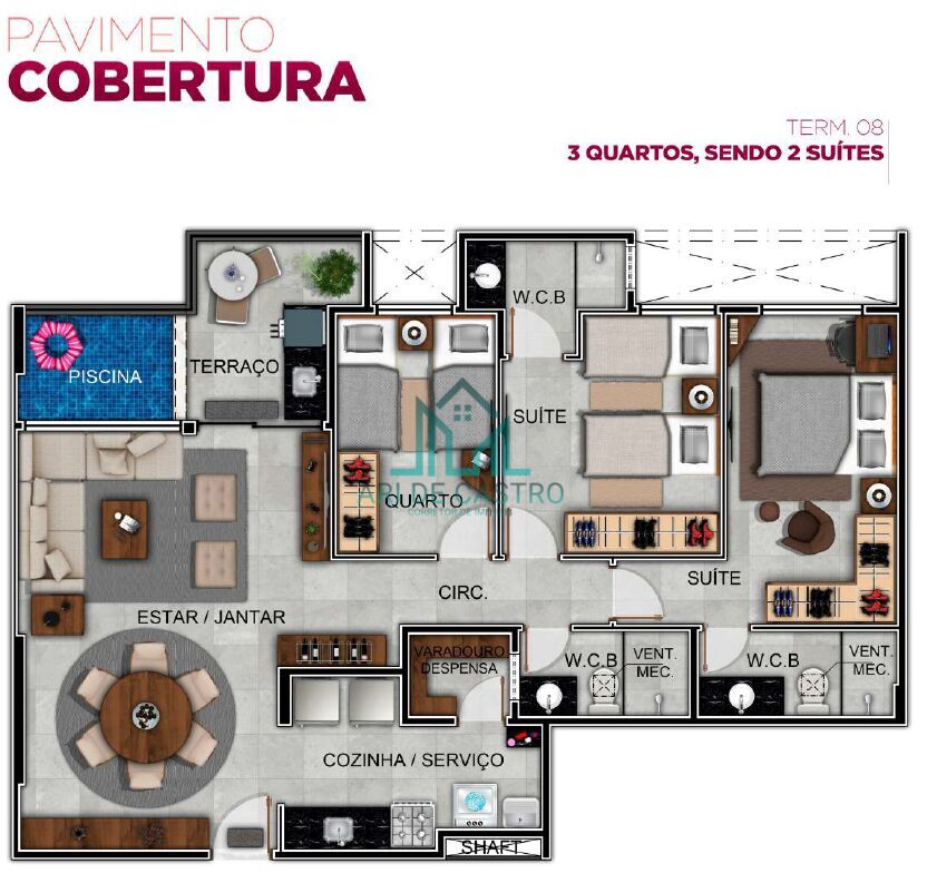 Apartamento à venda com 2 quartos, 61m² - Foto 35