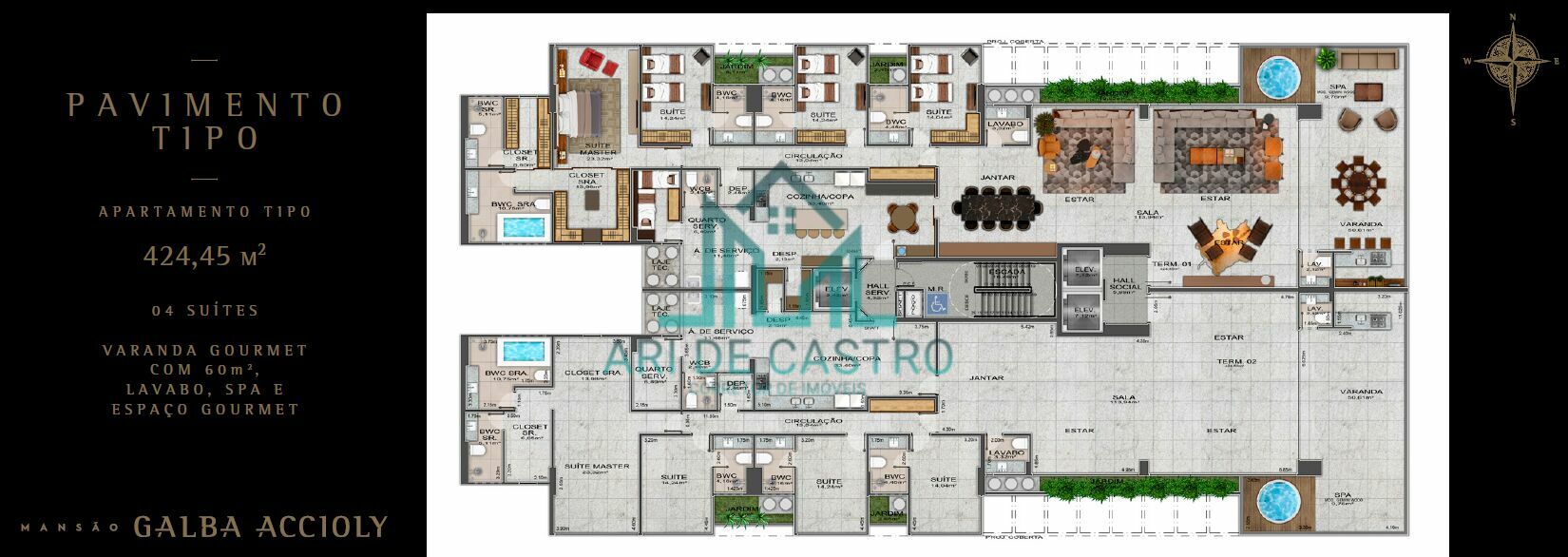 Apartamento à venda com 4 quartos, 424m² - Foto 35