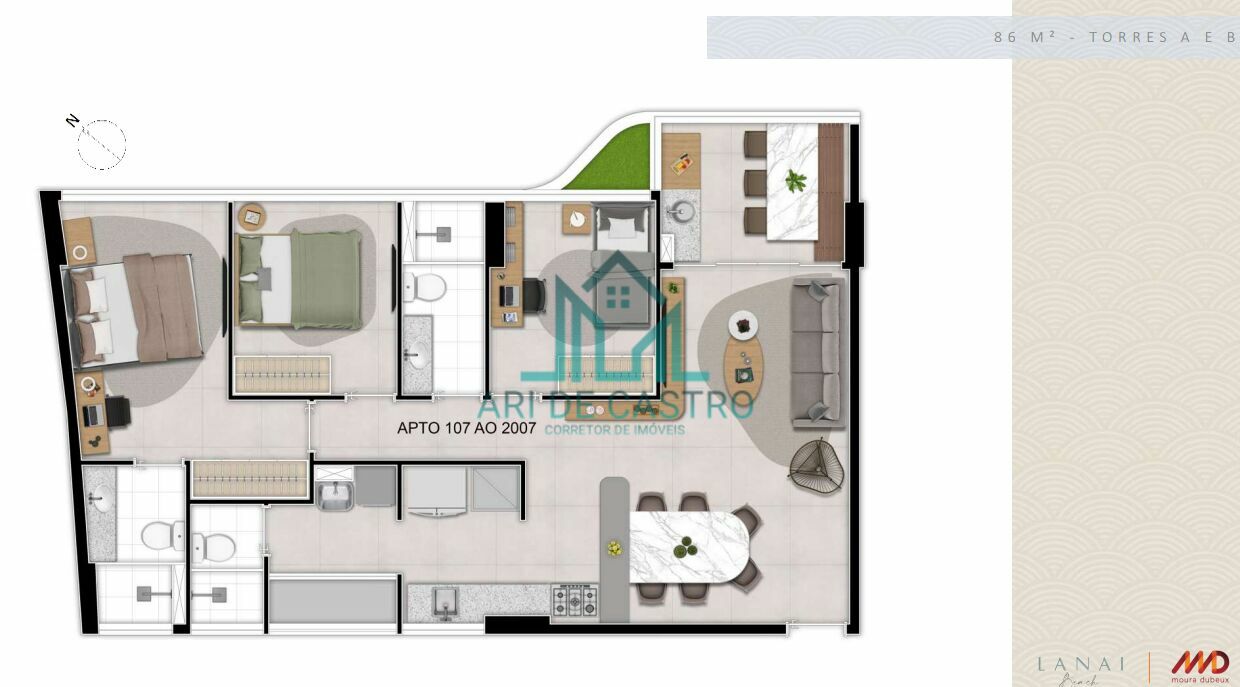 Apartamento à venda com 2 quartos, 79m² - Foto 33