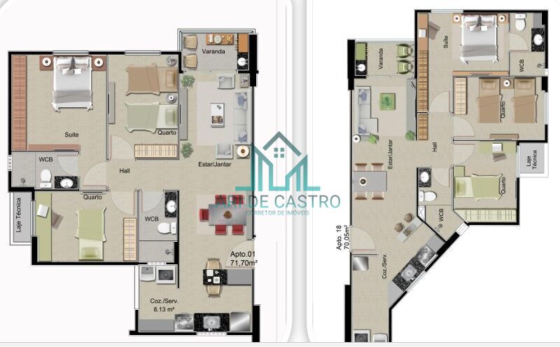 Apartamento à venda com 1 quarto, 37m² - Foto 12