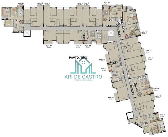 Apartamento à venda com 1 quarto, 37m² - Foto 13