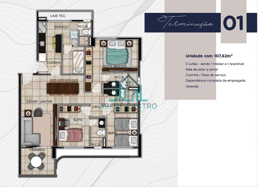 Apartamento à venda com 3 quartos, 123m² - Foto 37