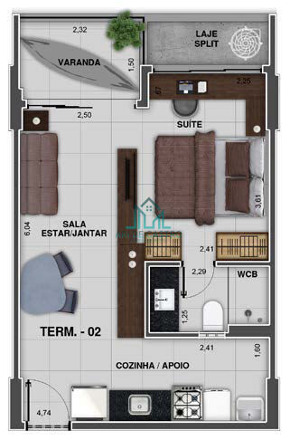 Apartamento à venda com 1 quarto, 39m² - Foto 26