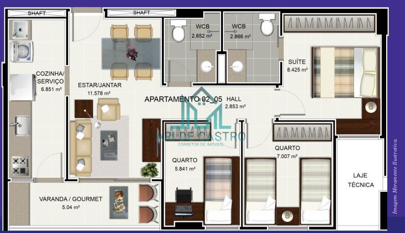 Apartamento à venda com 3 quartos, 66m² - Foto 14