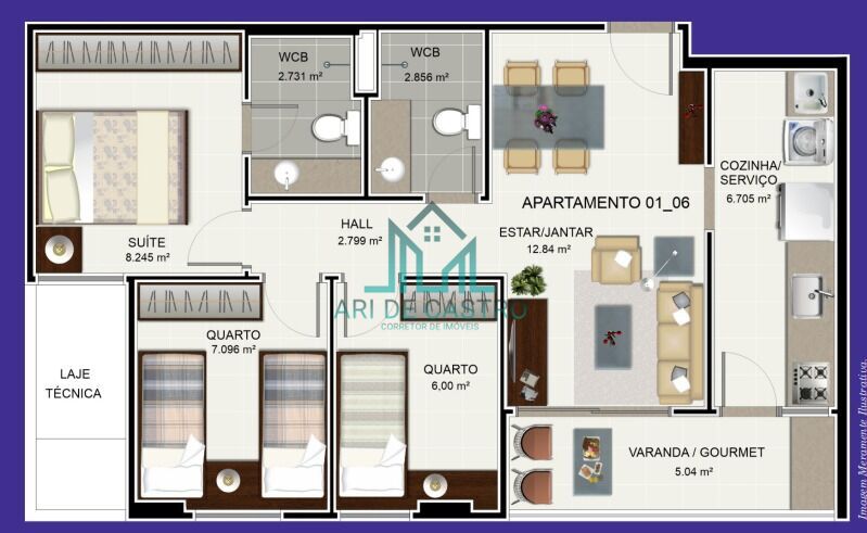 Apartamento à venda com 3 quartos, 66m² - Foto 16