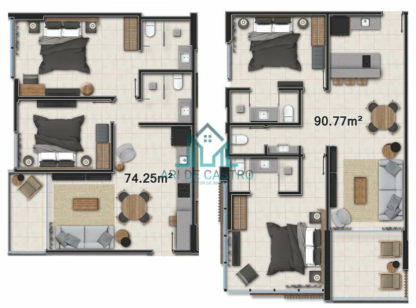 Apartamento à venda com 1 quarto, 74m² - Foto 27