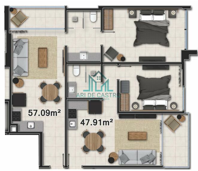 Apartamento à venda com 1 quarto, 74m² - Foto 25