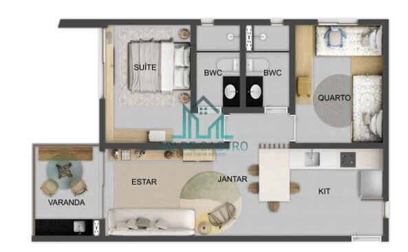 Apartamento à venda com 2 quartos, 61m² - Foto 21