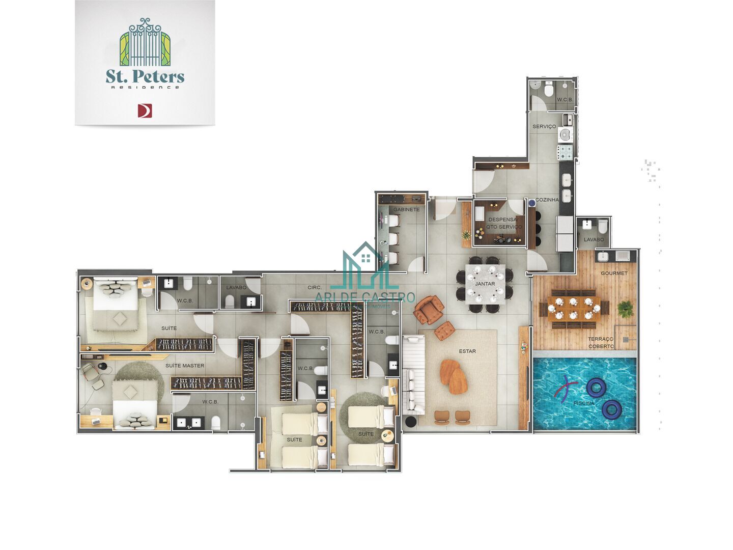 Apartamento à venda com 3 quartos, 136m² - Foto 30