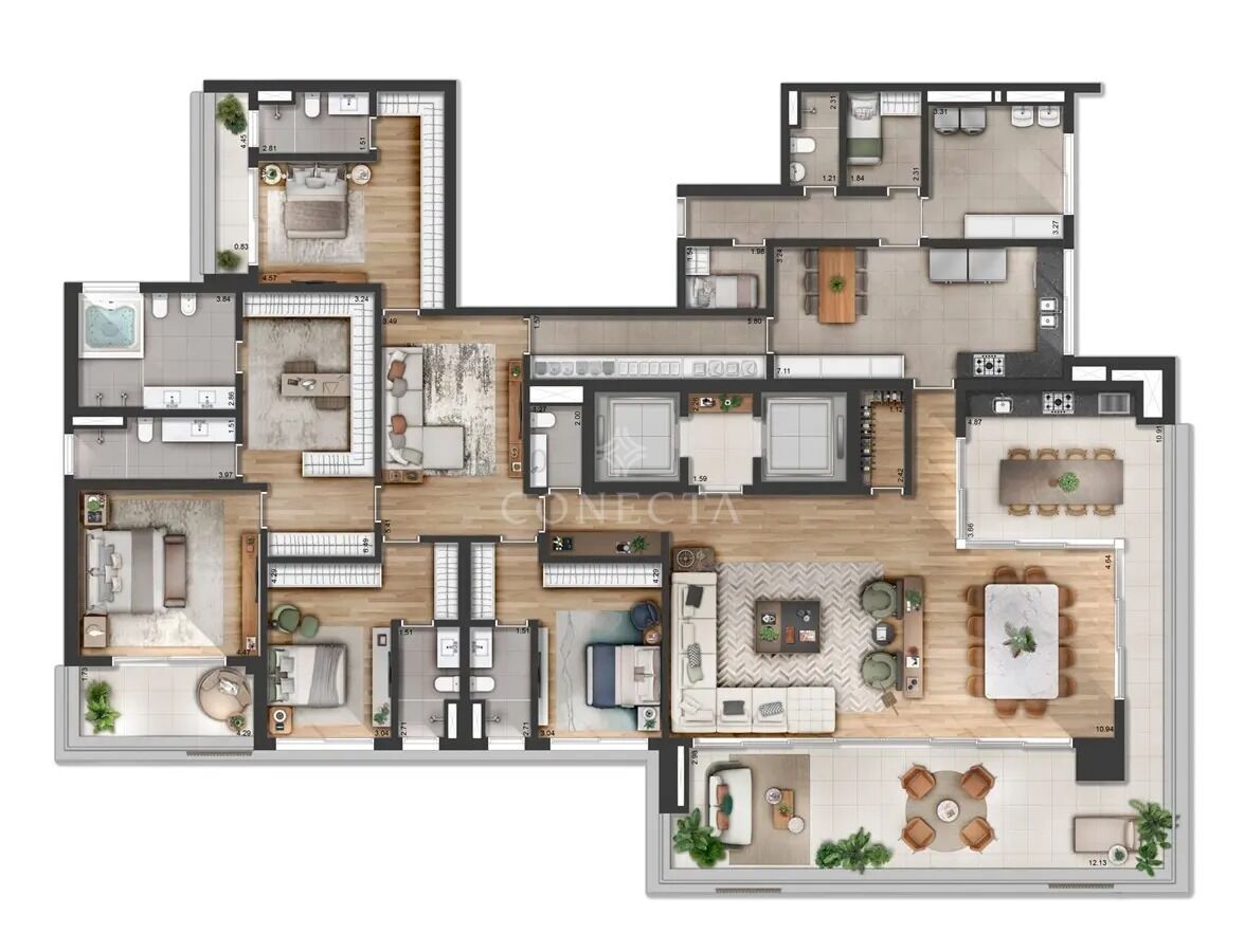 Apartamento, 4 quartos, 420 m² - Foto 1