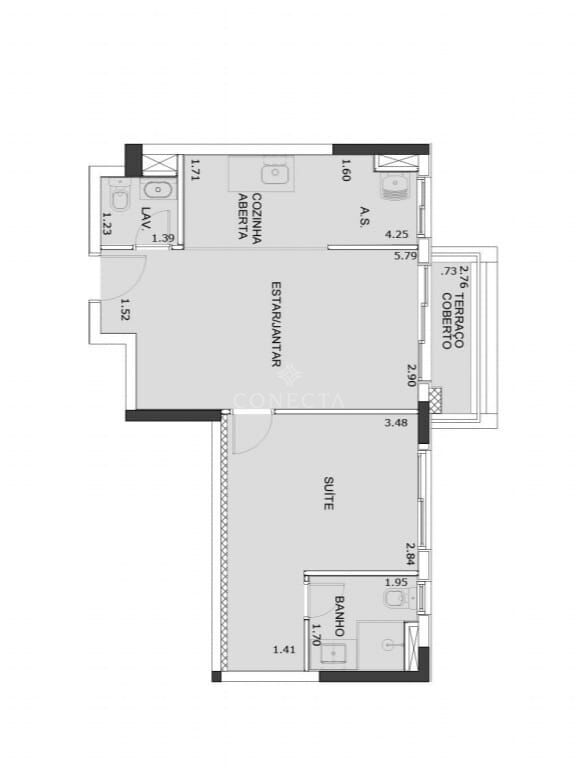 Apartamento à venda com 1 quarto, 52m² - Foto 11