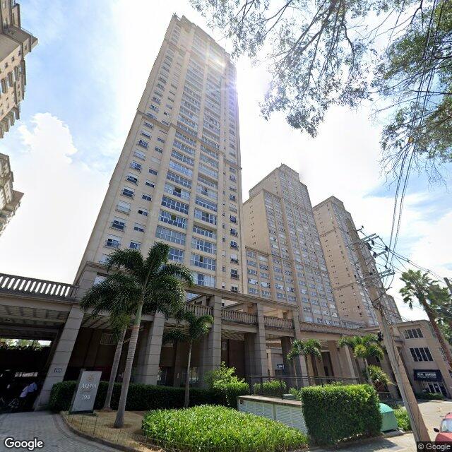 Imagem estática do "Street View" da localização