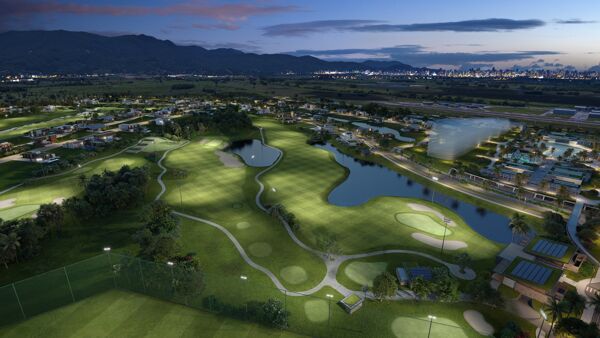 O Primeiro Campo de Golfe Iluminado da América Latina, em Porto Belo, com 9 buracos, exclusivo!