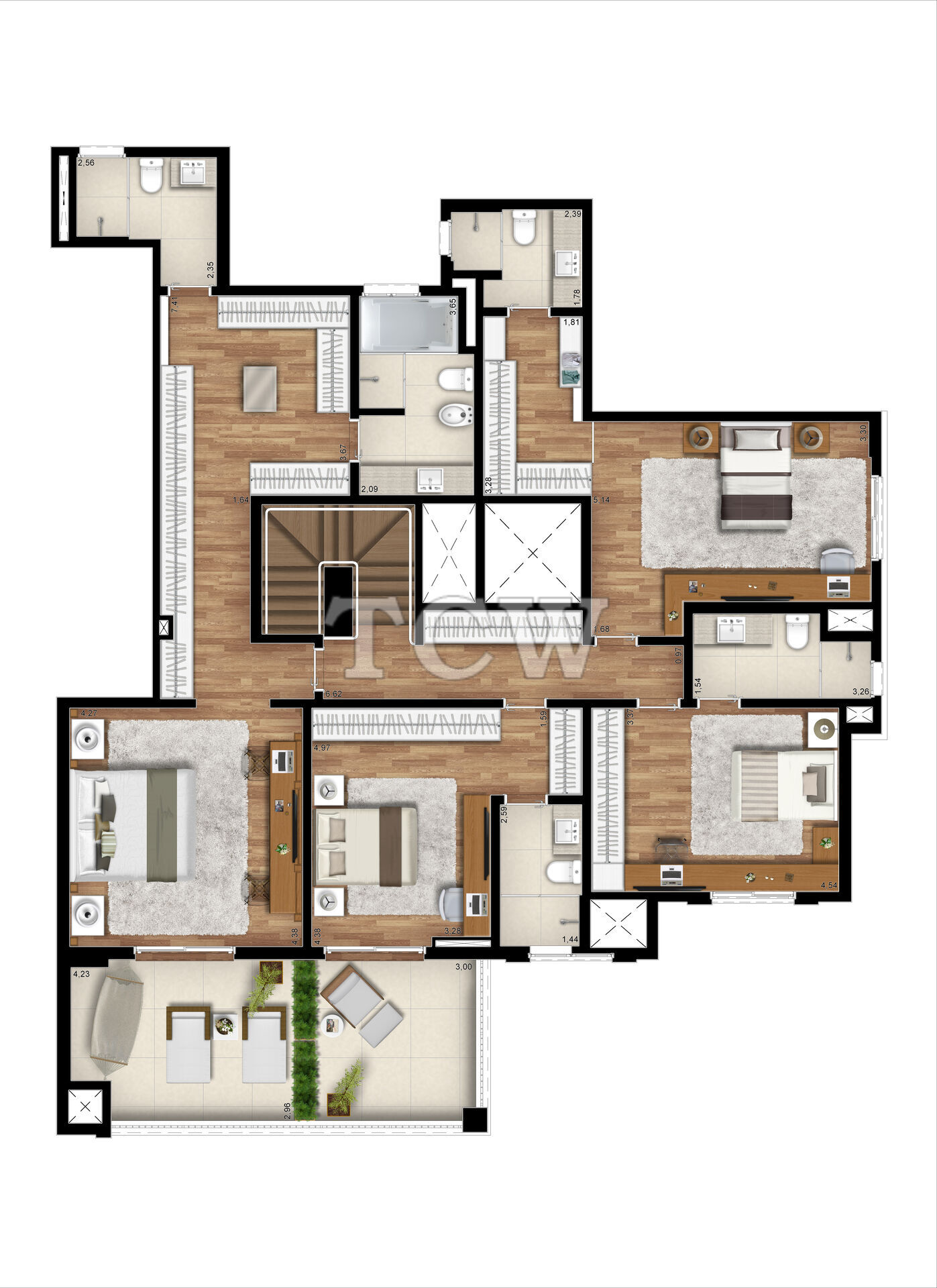 Cobertura à venda com 4 quartos, 454m² - Foto 6