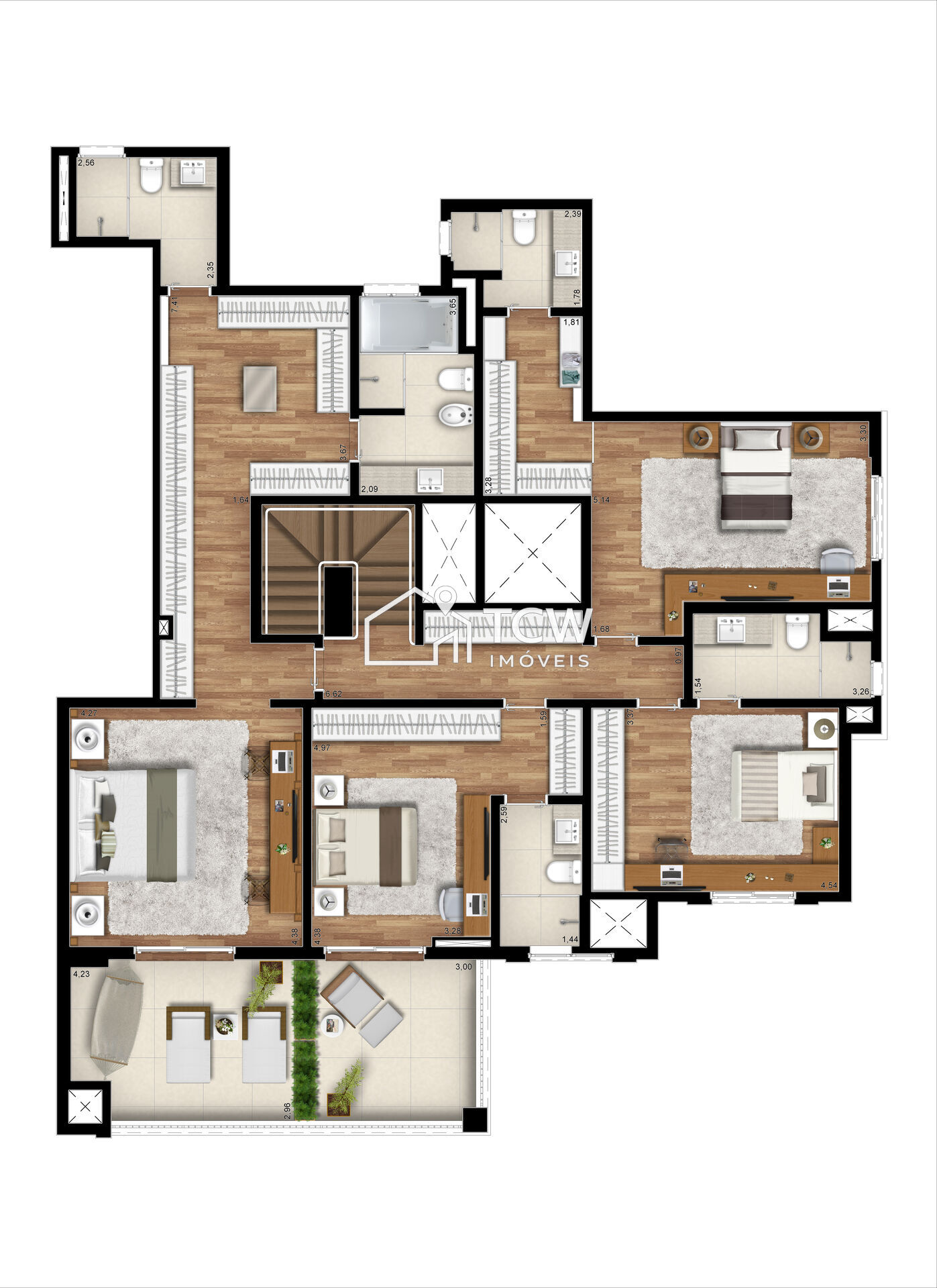 Cobertura, 4 quartos, 454 m² - Foto 6