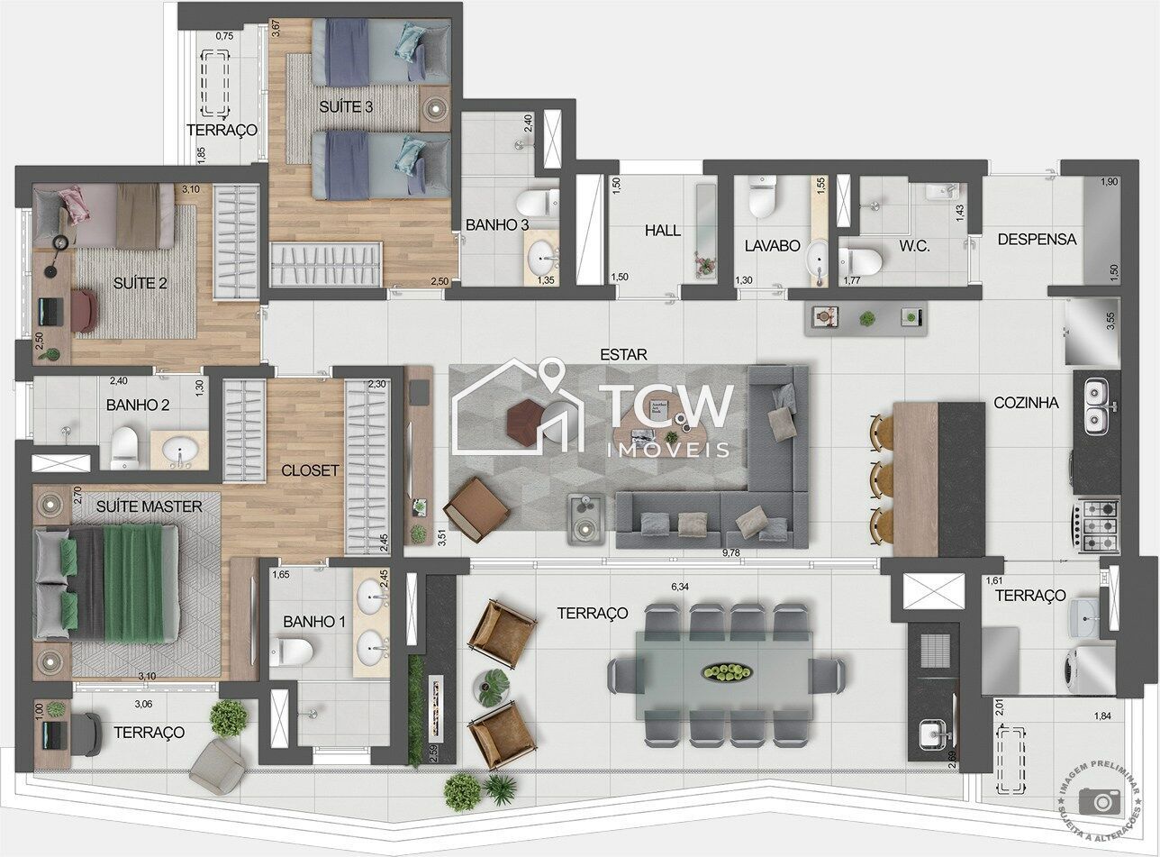 Apartamento, 3 quartos, 144 m² - Foto 23