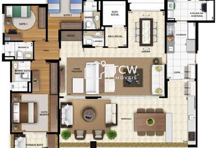 Apartamento, 3 quartos, 184 m² - Foto 30