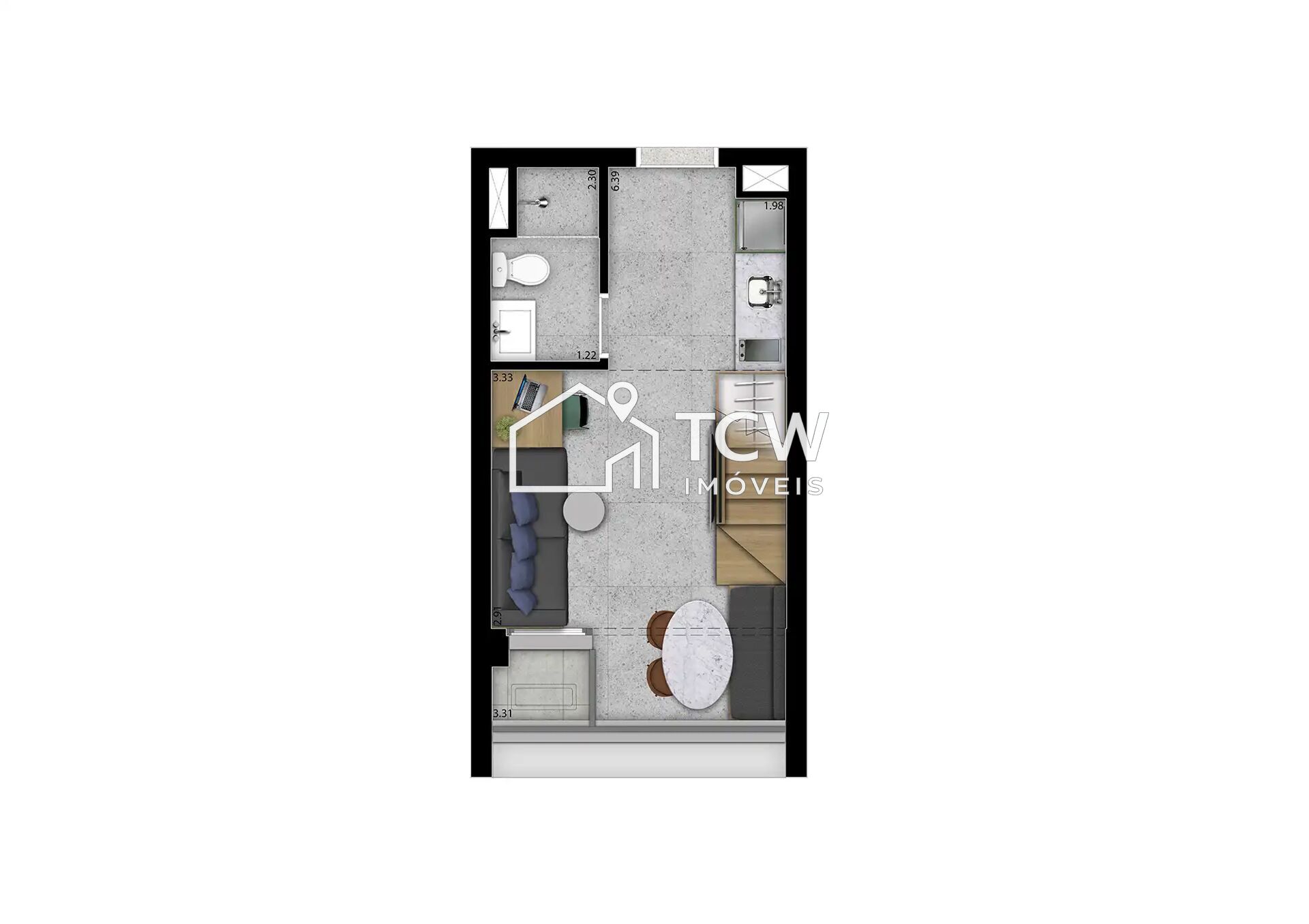 Apartamento, 1 quarto, 23 m² - Foto 16