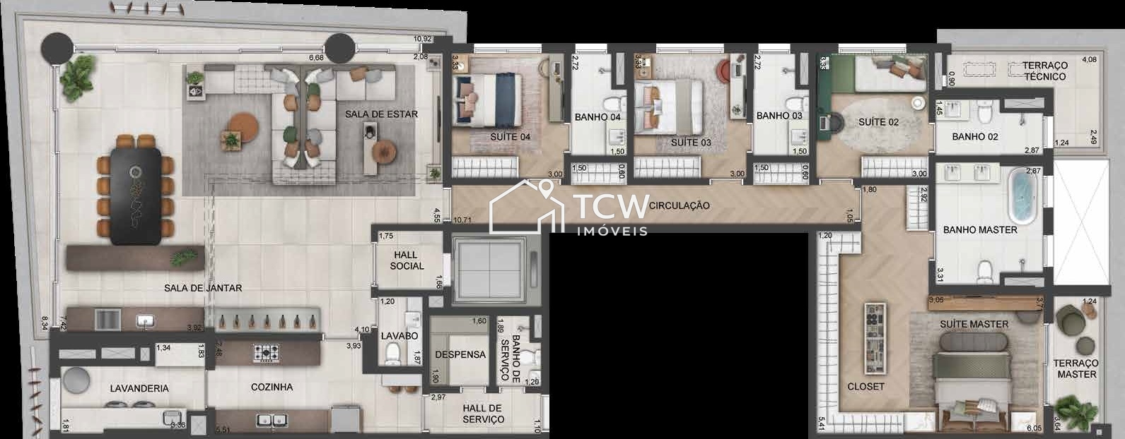 Apartamento, 4 quartos, 261 m² - Foto 23