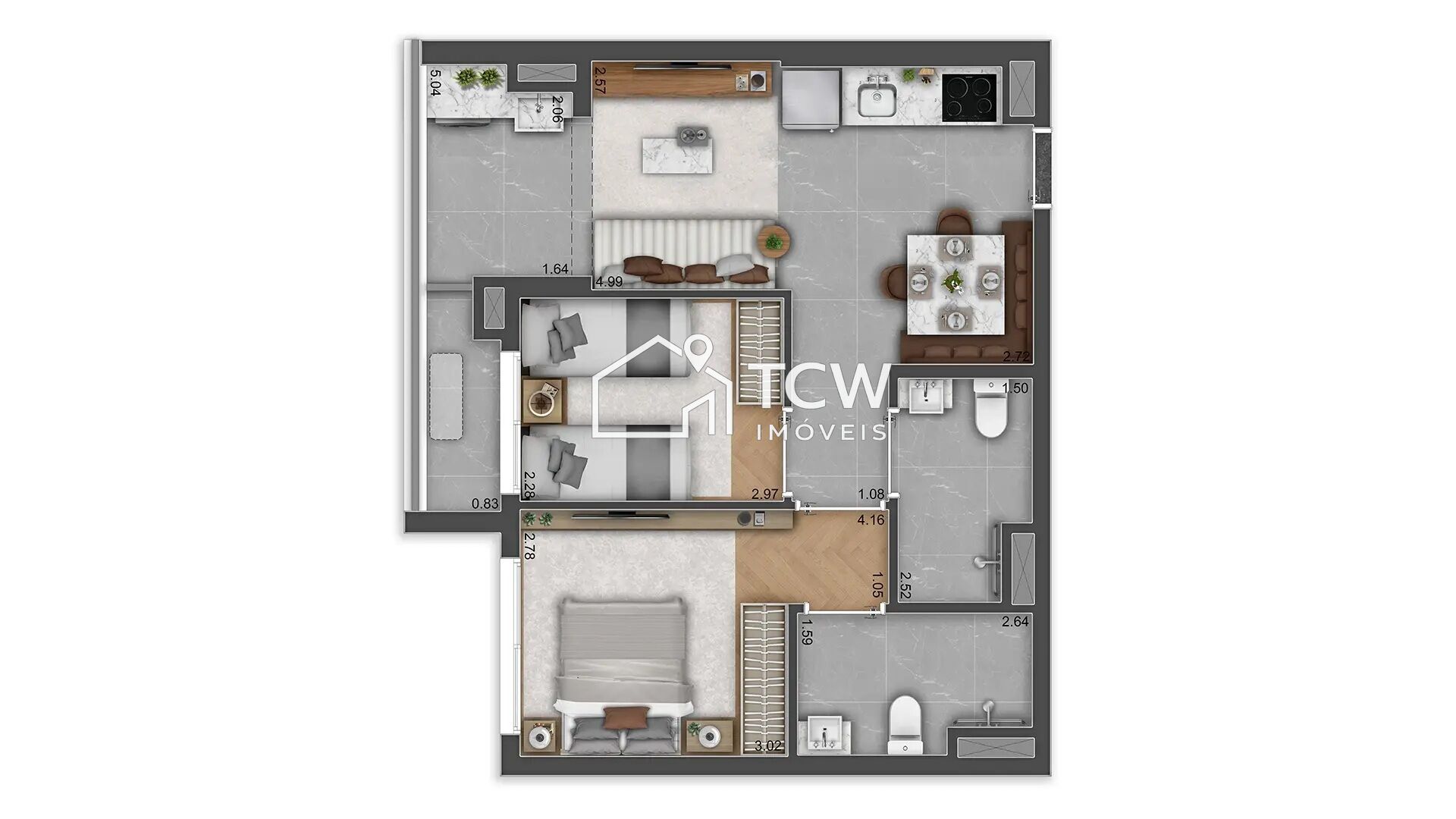Apartamento, 2 quartos, 56 m² - Foto 10